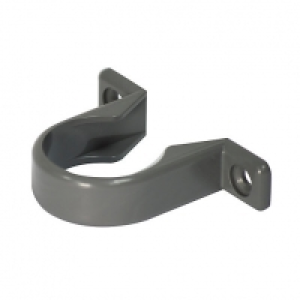 FloPlast WS34G Solvent Weld Waste Pipe Clips - Grey 32mm Pac &pound;0.69