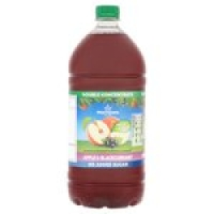 Morrisons No Added Sugar Double Concentrate Apple & Blackcur £1.24