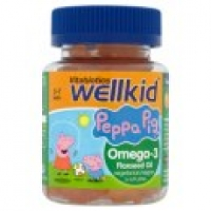WellKid Peppa Pig Omega-3 Flaxseed Oil Soft Jellies 3-7 Year £6.40