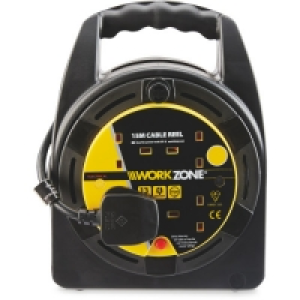 Workzone 15m Cable Reel £12.99
