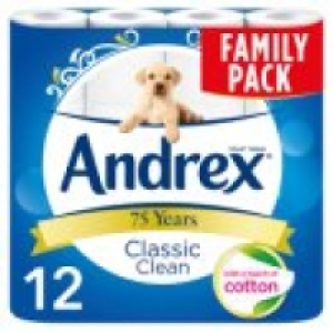 Classic Clean Toilet Roll 12 Rolls £5.50