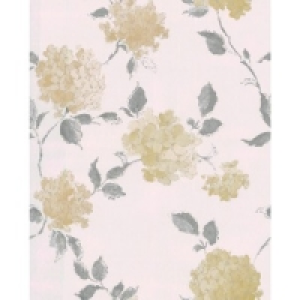 Superfresco Easy Amelia Decorative Wallpaper Yellow/Taupe 10 £17.35