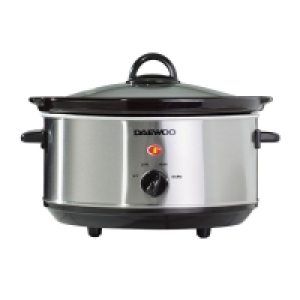 Daewoo 3.5L Slow Cooker - Stainless Steel £14.99