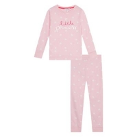 Debenhams  bluezoo - Girls pink star little princess print pyjama se