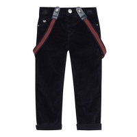 Debenhams  J by Jasper Conran - Boys navy cord trousers with braces