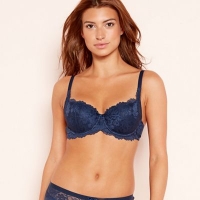 Debenhams  The Collection - Navy lace Lily underwired padded balcony 
