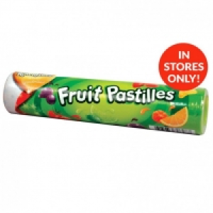 FRUIT PASTILLES TUBE 125G £1.00