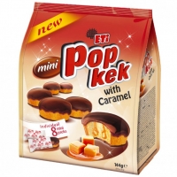 Poundstretcher  MINI POPKEK CAKES WITH CARAMEL 8 PACK