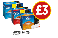 Budgens  Felix Pouch Chunks In Jelly Fish, Chunks In Jelly Meat, Poul
