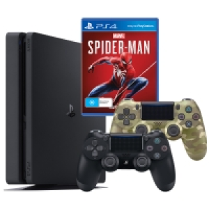 PlayStation 4 1TB Slim Console + Spider-Man + Dualshock 4 Co