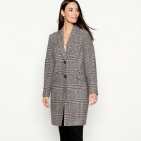 Debenhams  The Collection - Multicoloured checked smart city coat