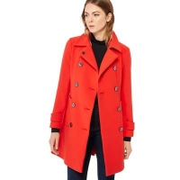 Debenhams  Principles - Red double breasted pea coat