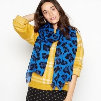 Debenhams  Nine by Savannah Miller - Blue leopard print scarf
