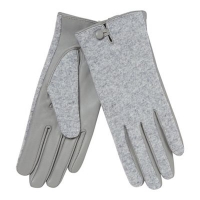 Debenhams  Principles - Grey leather palm gloves