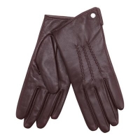 Debenhams  J by Jasper Conran - Dark red 3 point leather gloves