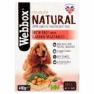 Webbox Premium Natural Fresh Beef with Garden Vegetables Dog Food T