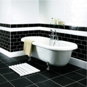 Wickes Bevelled Edge White Gloss Ceramic Wall Tile 200x100mm