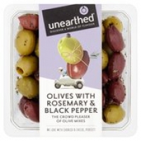 Ocado  Unearthed Black Pepper & Rosemary Flavoured Olives