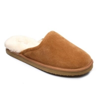 Debenhams  Peter Werth - Peter Werth mens real sheepskin mule slippers 