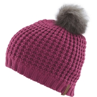 Aldi  Pink Faux Fur Pompom Hat