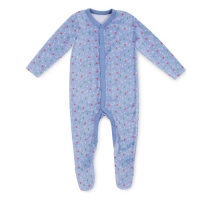 Aldi  Baby Printed Velour All-In-One