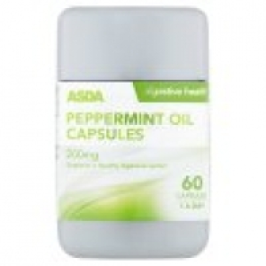 Asda Asda Peppermint Oil Digestive Health 200mg 1 A Day Capsules