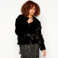 Debenhams  Vero Moda - Black Jazz faux fur jacket