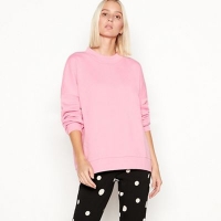 Debenhams  Noisy may - Pink round neck dropped shoulder sweatshirt