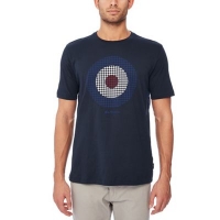Debenhams  Ben Sherman - Navy target print cotton t-shirt