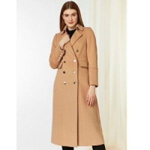 Debenhams  Wallis - Camel long military coat