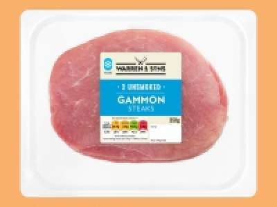 Warren < Sons 2 Gammon Steaks £1.09