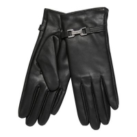 Debenhams  J by Jasper Conran - Black faux fur lined leather gloves