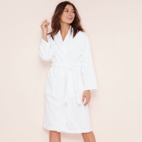 Debenhams  Lounge & Sleep - White cotton towelling dressing gown