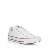 Debenhams  Converse - White canvas All Star lace up trainers