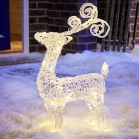 Wilko  Wilko Small Acrylic Reindeer Christmas Light