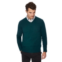 Debenhams  The Collection - Dark green lambs wool blend jumper