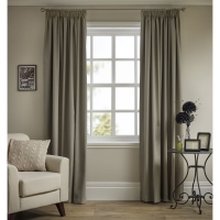 Wilko  Wilko Pencil Pleat Thermal Blackout Curtains Taupe 167 x 137