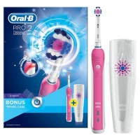 Debenhams  Oral-B - Pink Pro 2 2500W 3D white electric rechargeable t