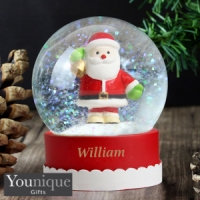HomeBargains  Personalised Santa Snow Globe