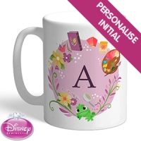 HomeBargains  Personalised Disney Princess Rapunzel Initial Mug