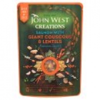 Asda John West Creations Salmon with Giant Couscous & Lentils Harissa Spice