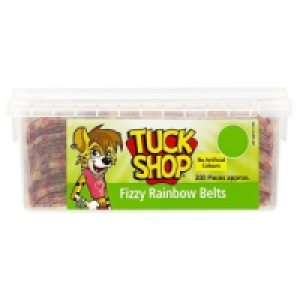 Tuck Shop Fizzy Rainbow Belts Tub of 200 £6.95