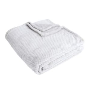 Wilko Waffle Throw Silver 200 x 240cm £10.00