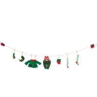 Debenhams  Debenhams - Multicoloured Elf Laundry Christmas garland
