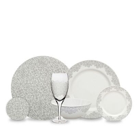 Debenhams  Denby - Silver Monsoon filigree 12 piece tableware set wit
