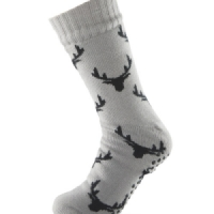 Sherpa Fleece Stag Slipper Socks &pound;5.99