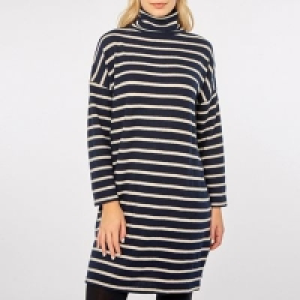 Debenhams  Dorothy Perkins - Navy striped brushed knitted dress