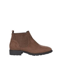 Debenhams  Evans - Wide fit brown elastic chelsea boots
