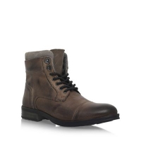 Debenhams  KG Kurt Geiger - Grey Hatfield flat lace up boots