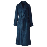 Debenhams  Lands End - Blue plush fleece dressing gown